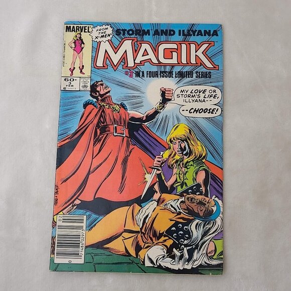 Magik 3 Marvel Comics 1984 Newsstand GD+ 2.5 Illyana Storm Centerfold Detached - Picture 9 of 12